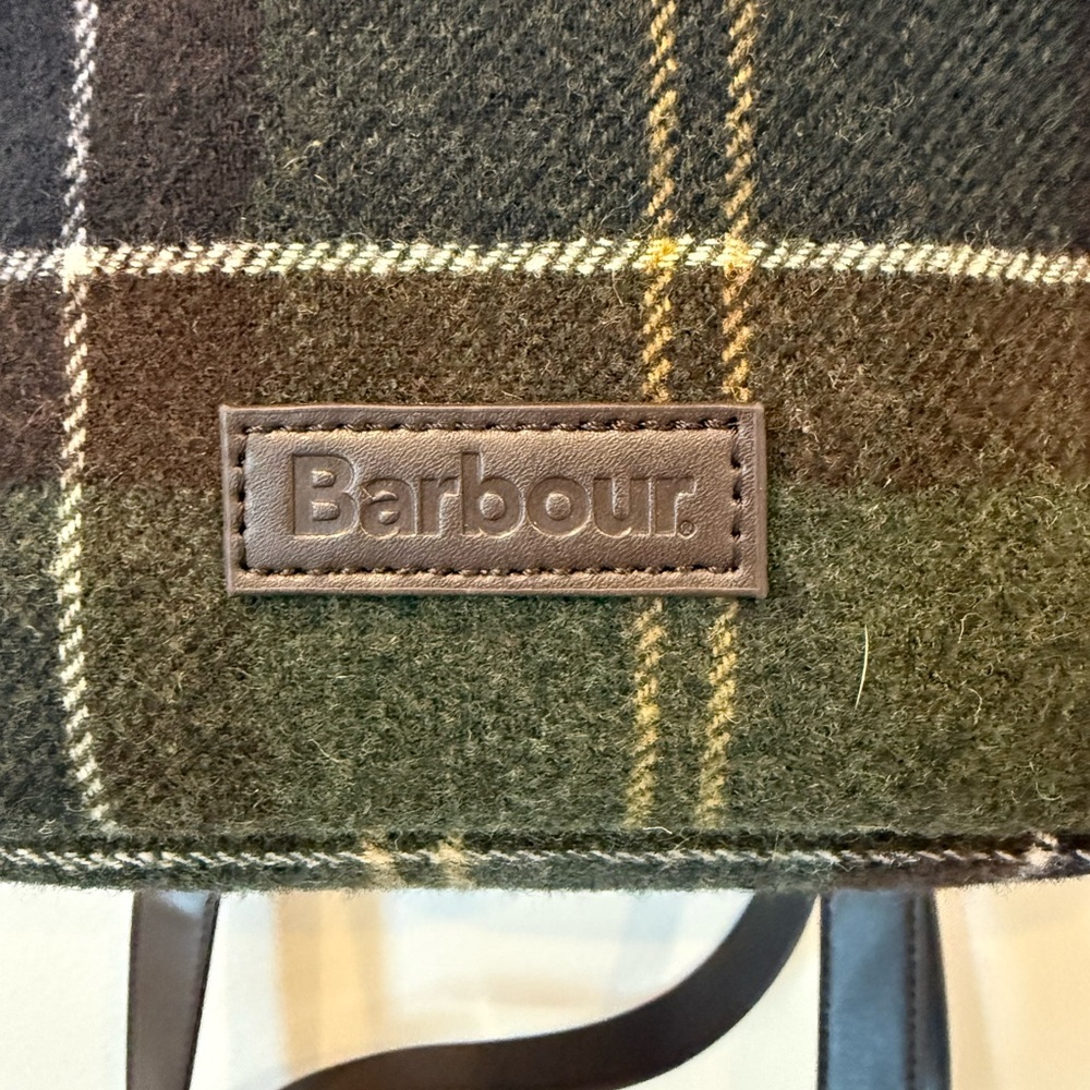 Barbour Caley Classic Tartan Plaid Backpack Zipper Outer Pocket Women - Picture 8 of 16